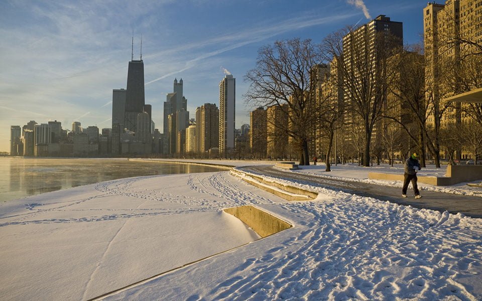 توقعات أجواء الشتاء القادم في شيكاغو