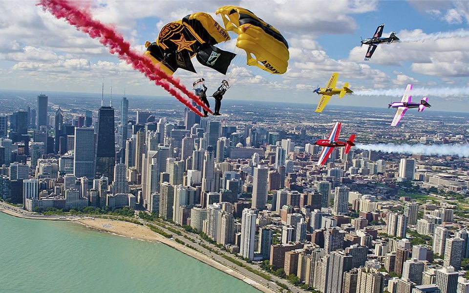 العرض الجوي المائي في شيكاغو 2023